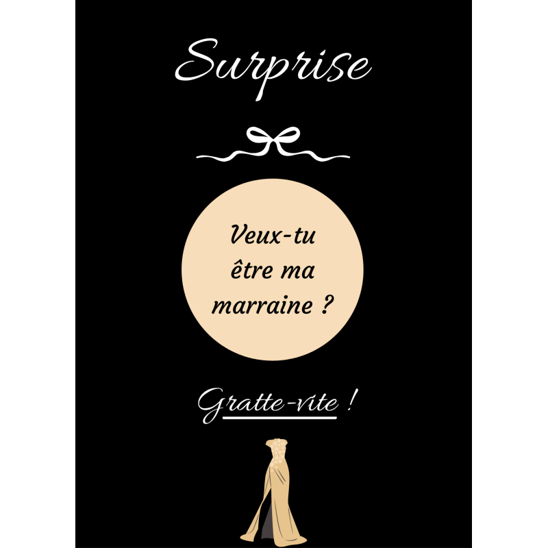 Carte à gratter une surprise pleine d’émotion