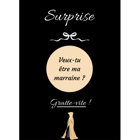 Carte à gratter une surprise pleine d’émotion