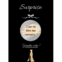 Carte à gratter une surprise pleine d’émotion