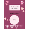 Carte à gratter un prénom attendu avec amour