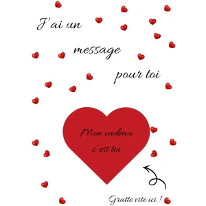 Carte à gratter j’ai un message pour toi