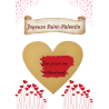 Carte à gratter joyeuse Saint-Valentin, bon pour un restaurant