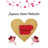 Carte à gratter joyeuse Saint-Valentin, je t’aime