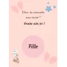 Carte à gratter révélation secrète rose tendre
