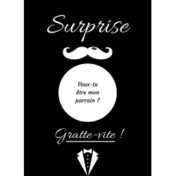 Carte à gratter élégante pleine de complicité