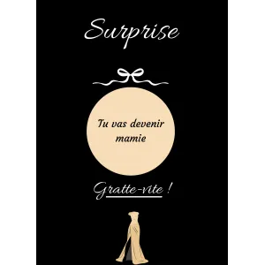 Carte à gratter une surprise pleine d’émotion