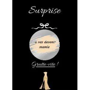 Carte à gratter une surprise pleine d’émotion