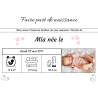 Faire-part de naissance douceur intemporelle