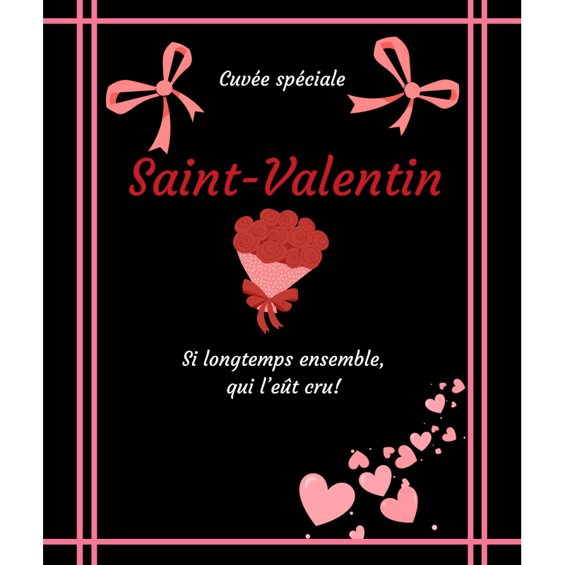 Étiquette bouteille personnalisée Une promesse d’amour qui dure