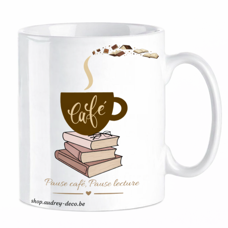 Mug pause café pause lecture, le rituel des esprits curieux