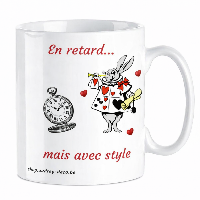 Mug en retard mais avec style, l’humour qui commence la journée