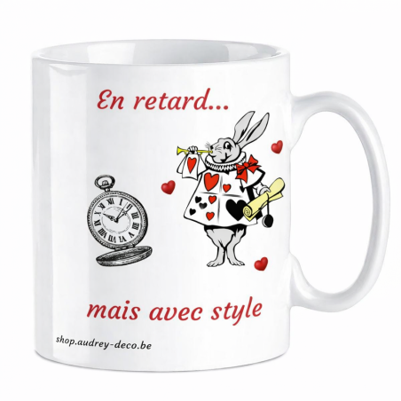 Mug en retard mais avec style, l’humour qui commence la journée