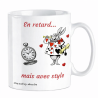 Mug en retard mais avec style, l’humour qui commence la journée