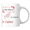 Mug mon amour, un simple mot je t’aime
