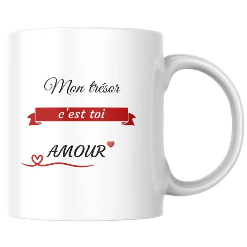 Mug mon trésor c’est toi amour