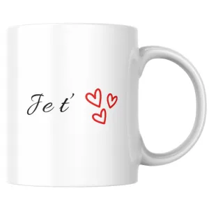 Mug je t’aime au cœur