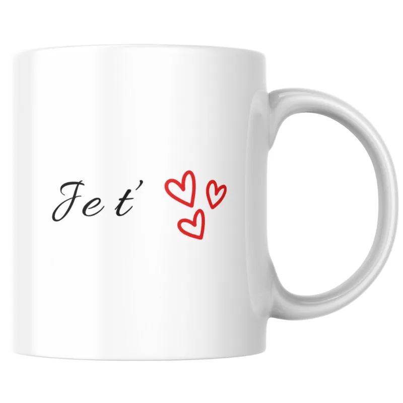 Mug je t’aime au cœur