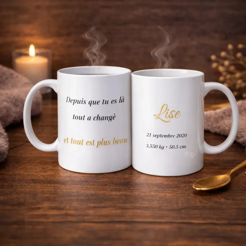 Mug Depuis toi, tout est plus beau