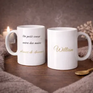 Mug Un petit cœur entre des mains pleines de douceur