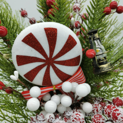 Bouquet féerique de Noël et son sucre d’orge enchanté