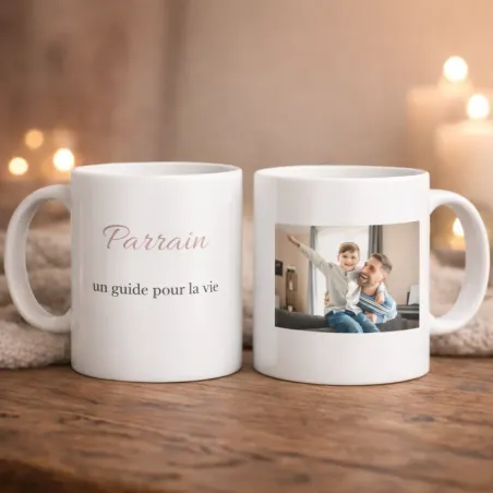 Mug Parrain, un guide pour la vie
