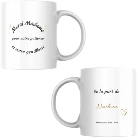 Mug doux pour dire merci