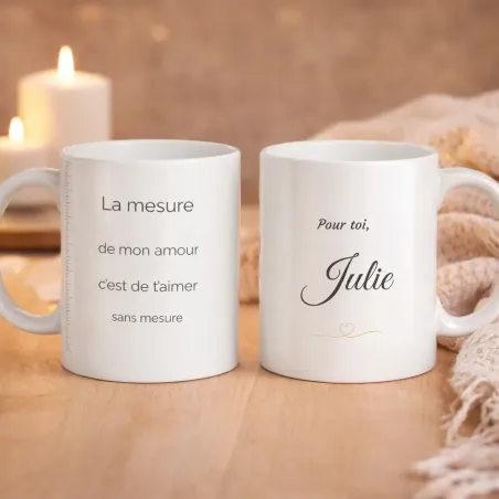 Mug pour toi, la mesure de mon amour