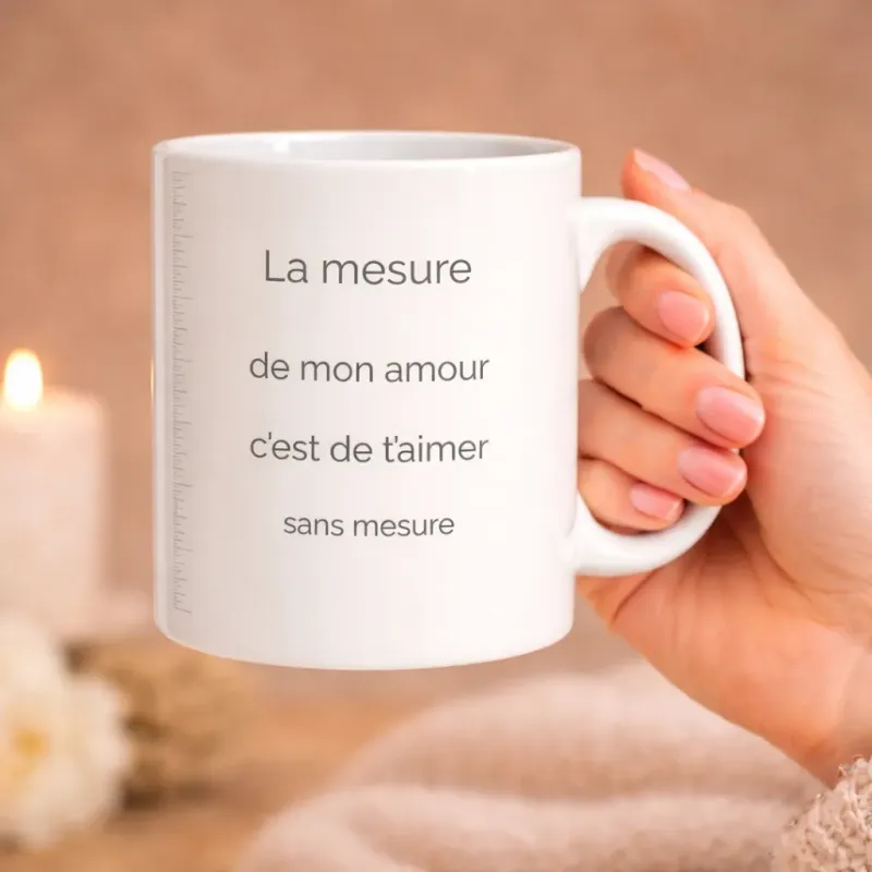 Mug pour toi, la mesure de mon amour