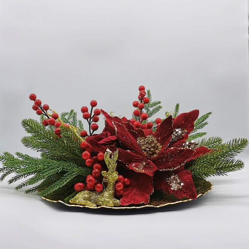 Éclat d’Hiver Rouge & Or