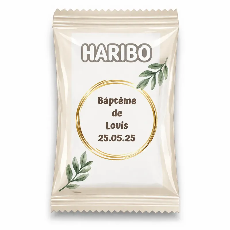 Haribo douceur baptême élégante