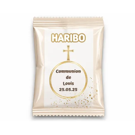 Haribo élégance communion dorée