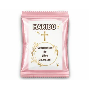 Haribo douceur communion florale dorée
