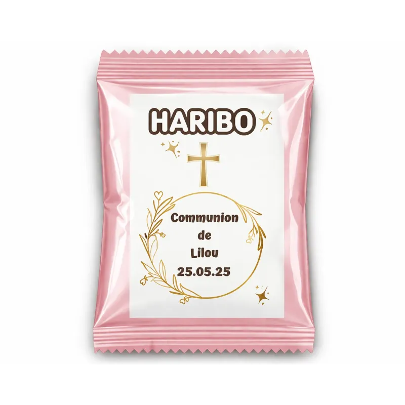 Haribo douceur communion florale dorée
