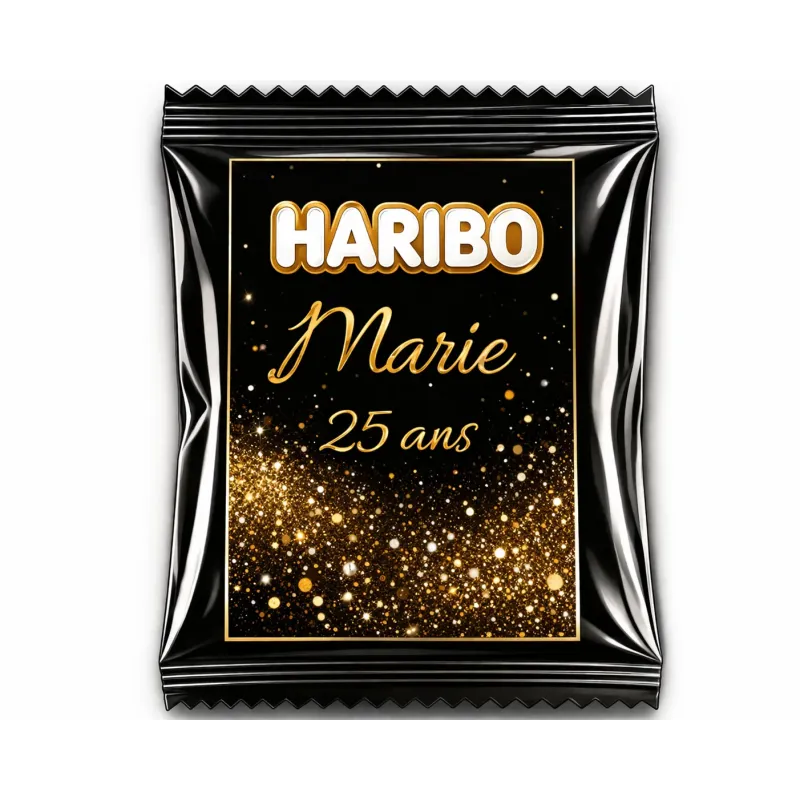 Haribo nuit dorée scintillante
