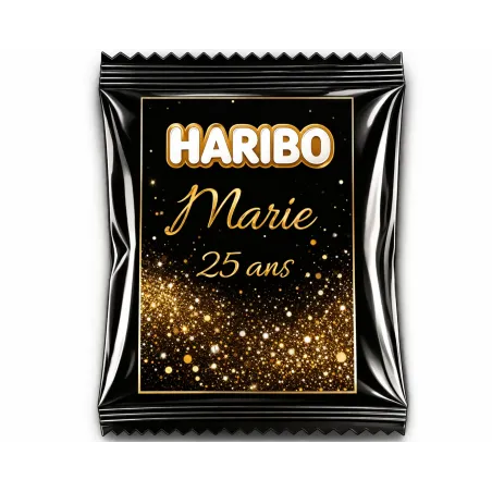 Haribo nuit dorée scintillante