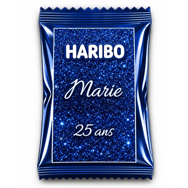 Haribo éclat bleu scintillant