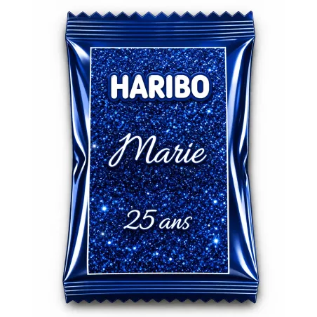 Haribo éclat bleu scintillant