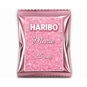 Haribo éclat rose scintillant