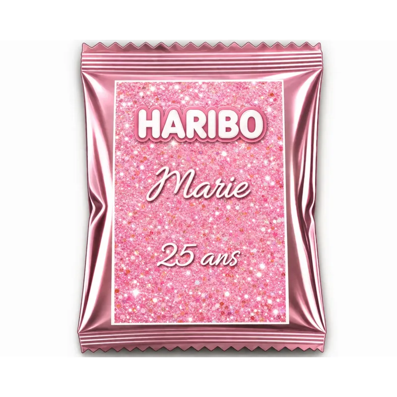 Haribo éclat rose scintillant