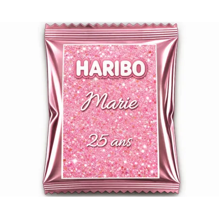 Haribo éclat rose scintillant