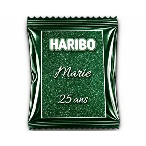 Haribo éclat émeraude scintillant