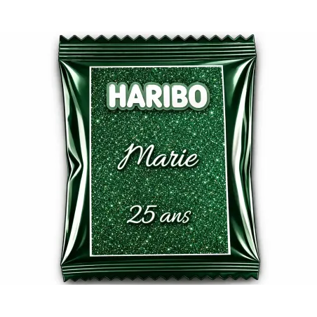 Haribo éclat émeraude scintillant