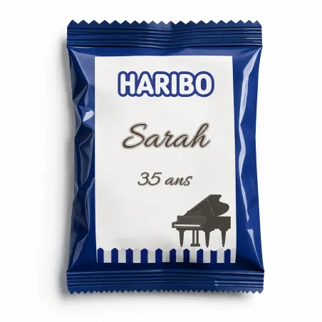 Haribo élégance musicale bleutée