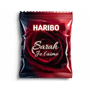Haribo passion éternelle à la rose rouge