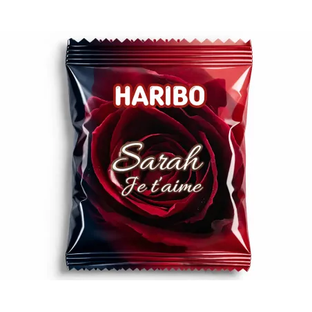 Haribo passion éternelle à la rose rouge