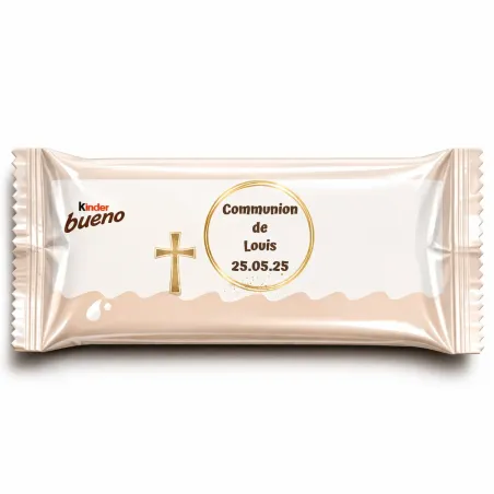 Kinder bueno élégance communion dorée