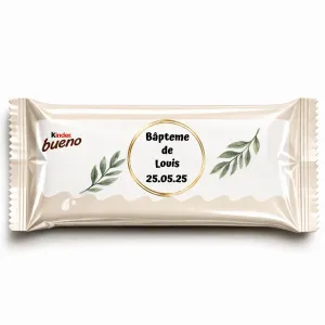 Kinder bueno douceur baptême élégante