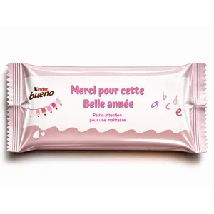 Kinder bueno douceur merci maîtresse