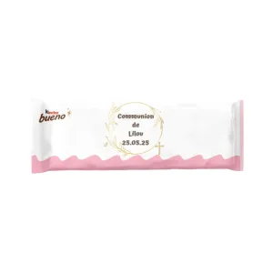 Kinder bueno douceur communion florale dorée