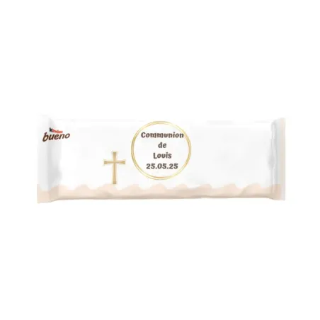Kinder bueno élégance communion dorée
